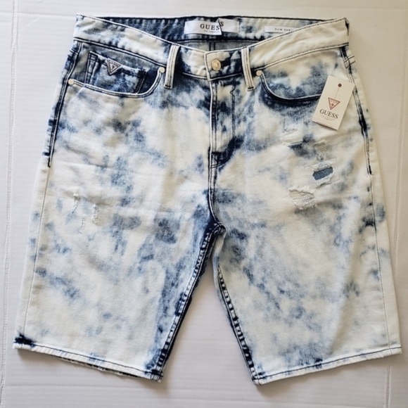 GUESS Slim-Fit Stretch Denim Men's Short SZ 32 - Picture 2 of 5
